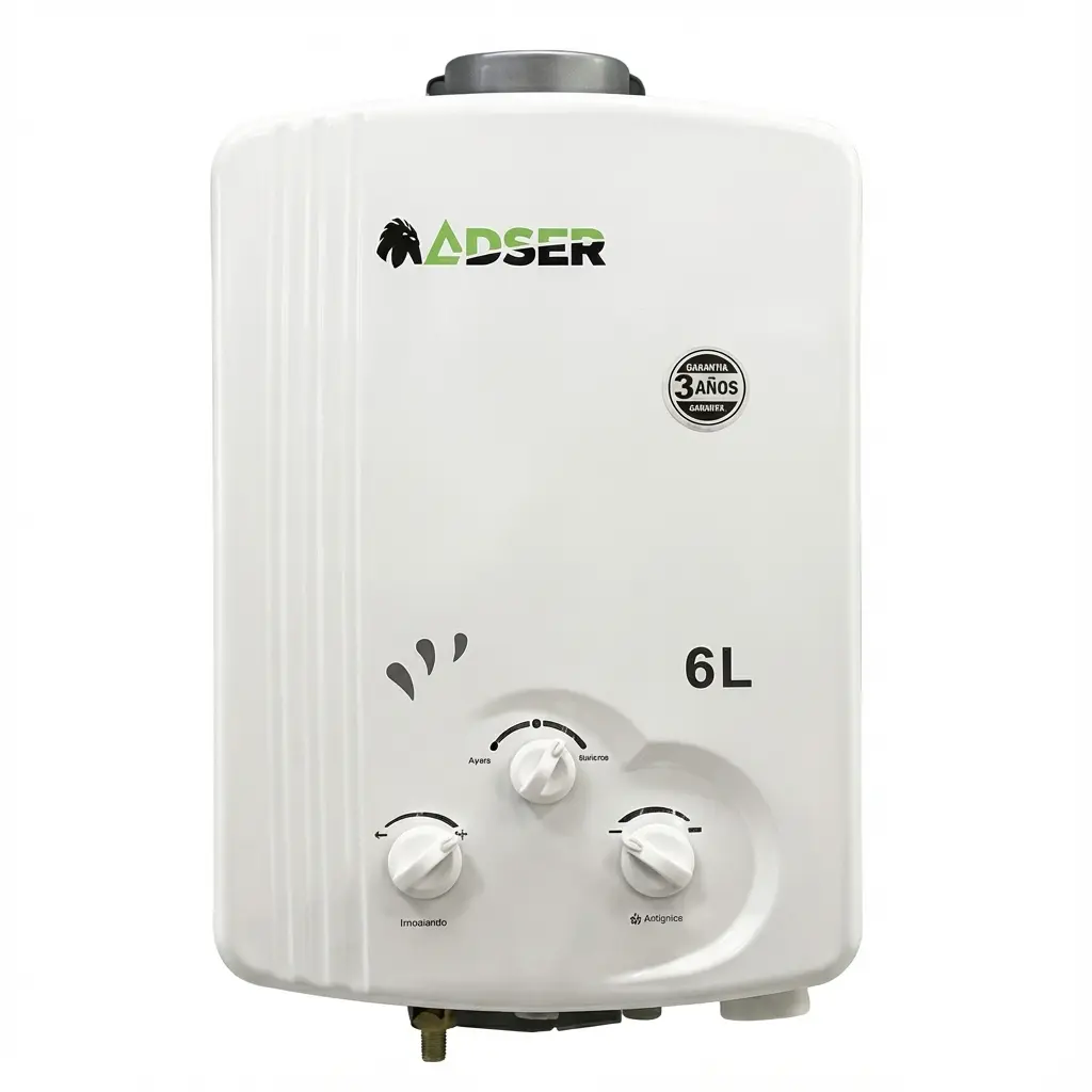 CALENTADOR LÍNEA DE GAS 6 LTS. ADSER | Ferreteria Maderas 3C